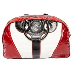 Pre-Loved Gucci Women's Vintage Patent Leather Snow Glam Boston Bag