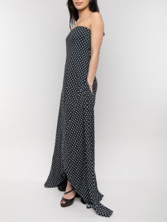 Pre-Loved Haider Ackermann Women's Silk Polka Dot Strapless Maxi Dress