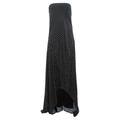 Pre-Loved Haider Ackermann Women's Silk Polka Dot Strapless Maxi Dress