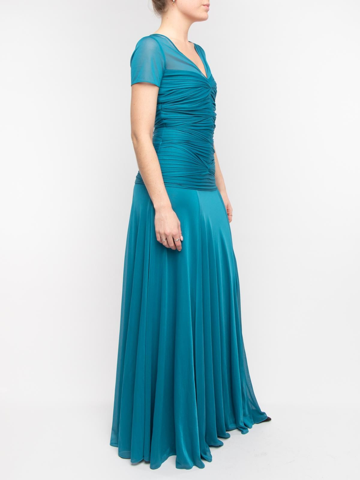 Pre-Loved Halston Heritage Women's Halston Heritage Blue Gown In Good Condition In London, GB