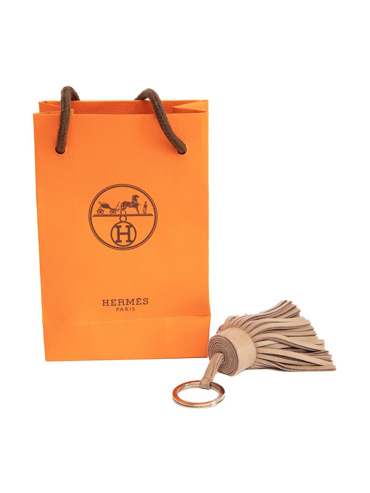 Pre-Loved Hermès Women's Brown Tassel Keychain 2