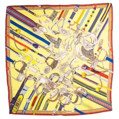 Pre-Loved Hermès Women's Printed Silk Squared Scarf