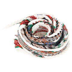 Pre-Loved Hermès Women's Silk Carousel Print Scarf