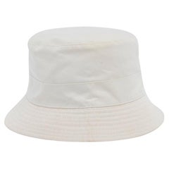 Pre-Loved Hermès Women's White Polyester Bucket Hat