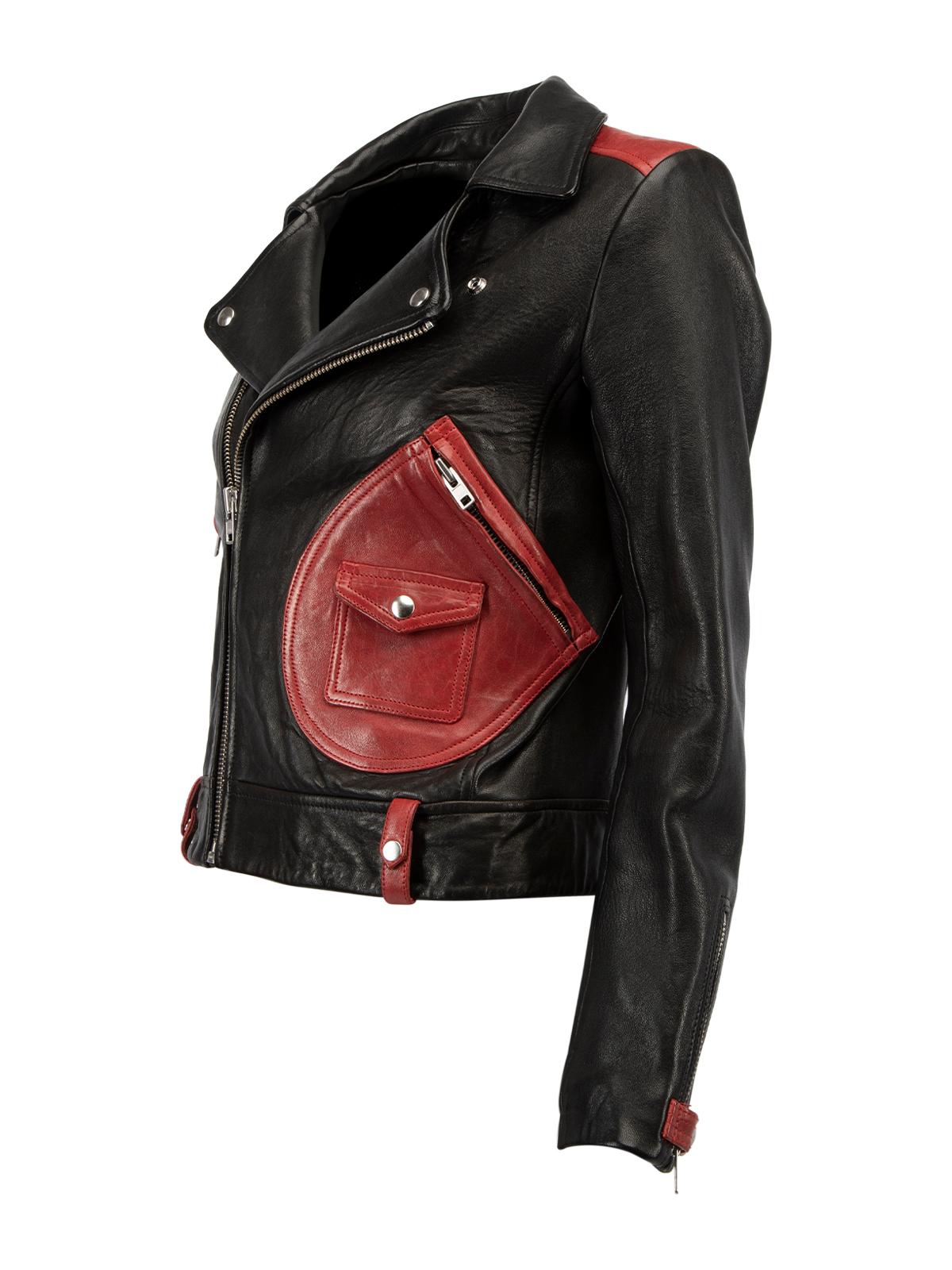 black jacket red inside