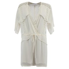 Pré-aimé Iro Women's Cream Cut Out Lace Wrap Playsuit