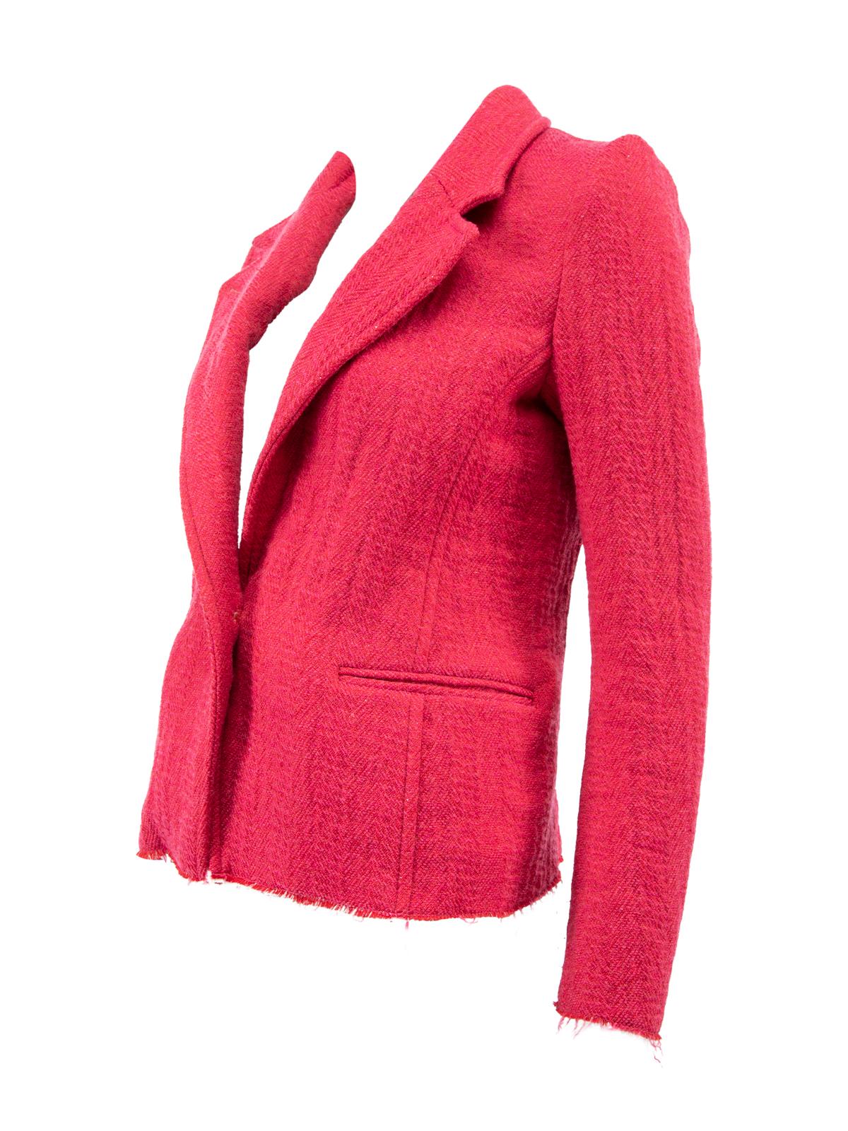 Pre-Loved Isabel Marant Étoile Women's Single Breasted Wool Blend Blazer 1