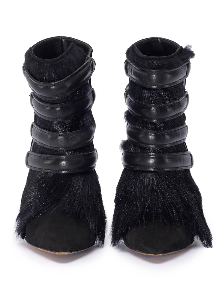 Noir Isabel Marant - Bottines en daim noires et taillées pour femme, précoce et superbes