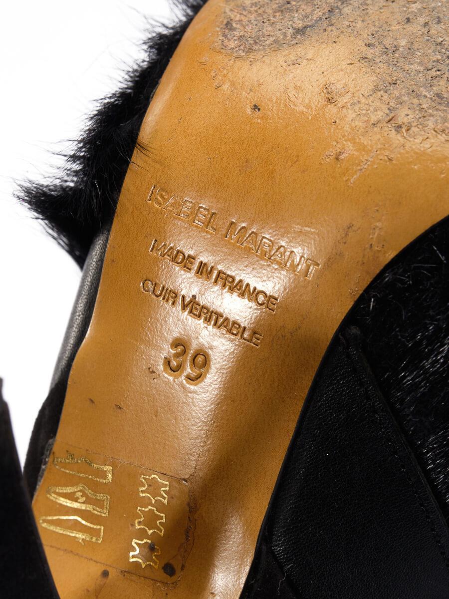 Isabel Marant - Bottines en daim noires et taillées pour femme, précoce et superbes 1