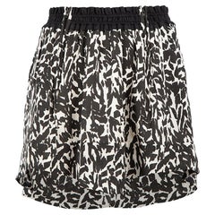 Pre-Loved Isabel Marant Women's Black & White Printed Mini Skirt