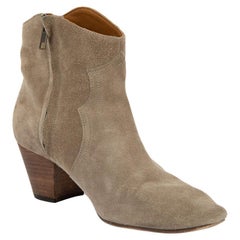 Used Pre-Loved Isabel Marant Women's Grey Suede Dicker Ankle Boots