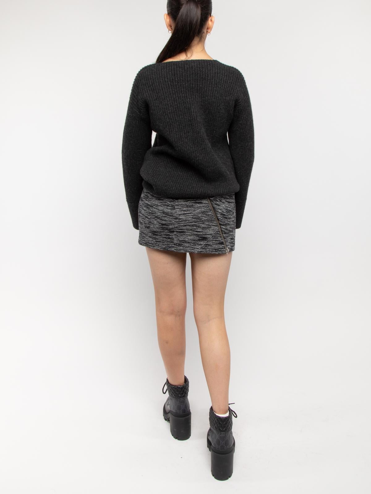 Pre-Loved Isabel Marant Women's Wool Zip Detail Mini Skirt In Excellent Condition In London, GB