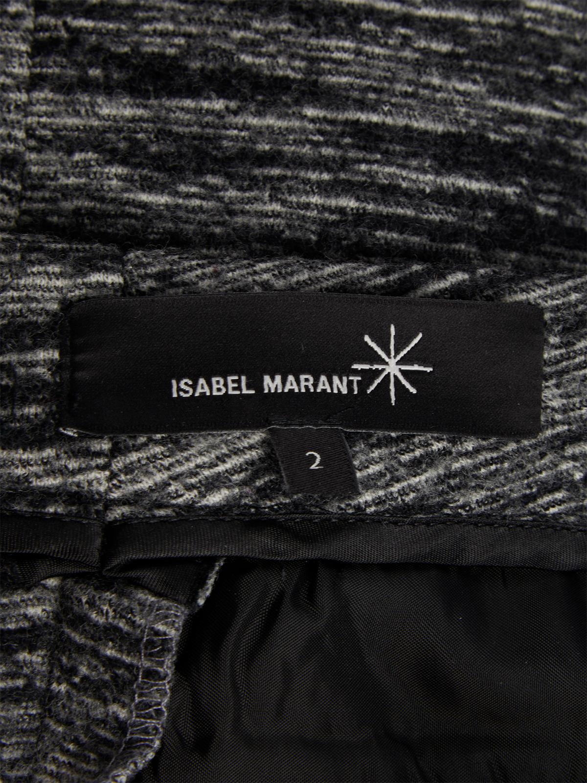 Pre-Loved Isabel Marant Women's Wool Zip Detail Mini Skirt 2