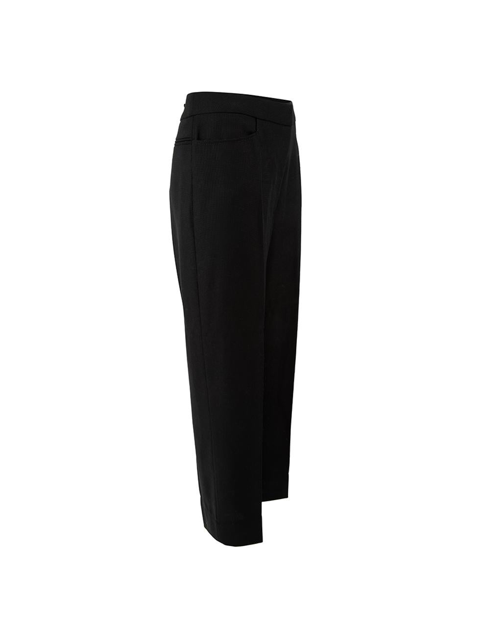CONDITION is Very good. Hardly any visible wear to trousers is evident on this used Jacquemus designer resale item. Details Black Wool Straight leg trousers High rise Front zip closure with clasps and button Front side pockets Back welt pockets Made