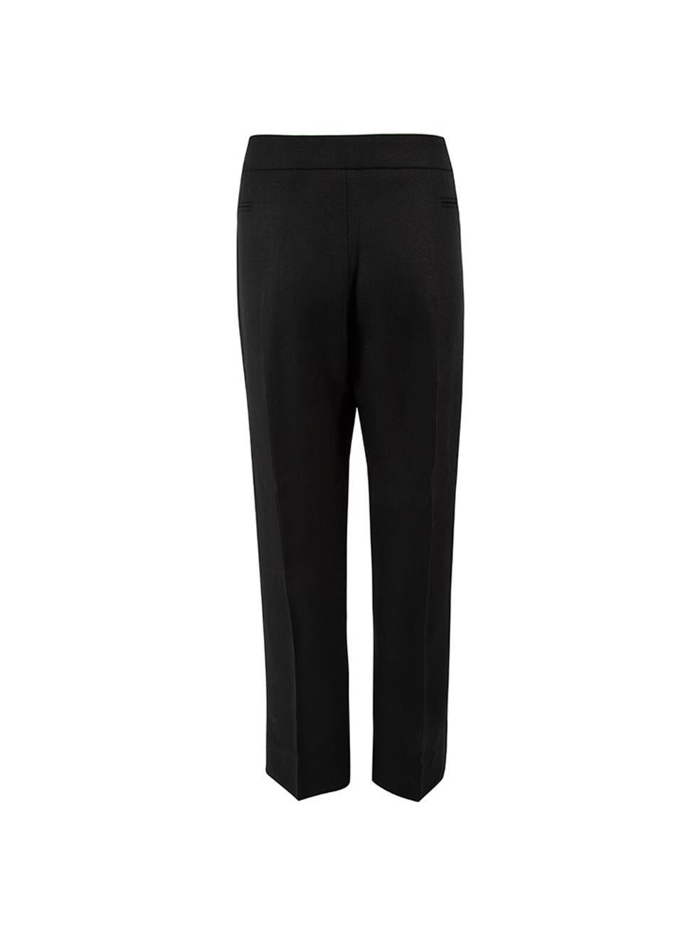 Pre-Loved Jacquemus Women's Black Wool Straight Leg Trousers In Excellent Condition For Sale In London, GB