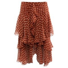 Pre-Loved Jason Wu Women's Polka Dot Silk Ruffle Skirt