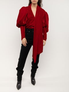 Pre-Loved Khaite Women's The Jones Velvet Top