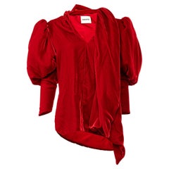 Pre-Loved Khaite Women's The Jones Velvet Top