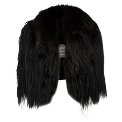 Pre-Loved Lanvin Women's Black Fur Cropped Jacket