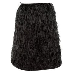 Pre-Loved Lanvin Women's Feather Embellished Mini Skirt