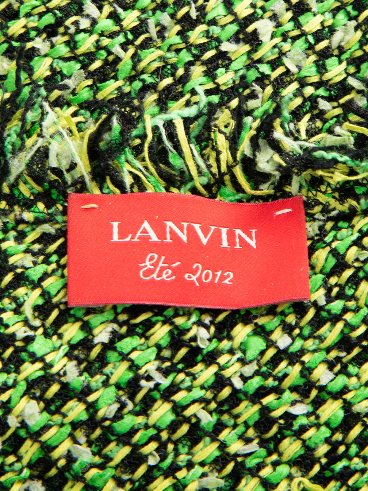Pre-Loved Lanvin Women's Tweed Frill Top 2