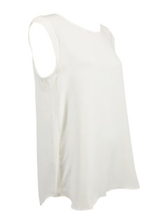 Pre-Loved Loro Piana Women's Ecru Sleeveless Blouse