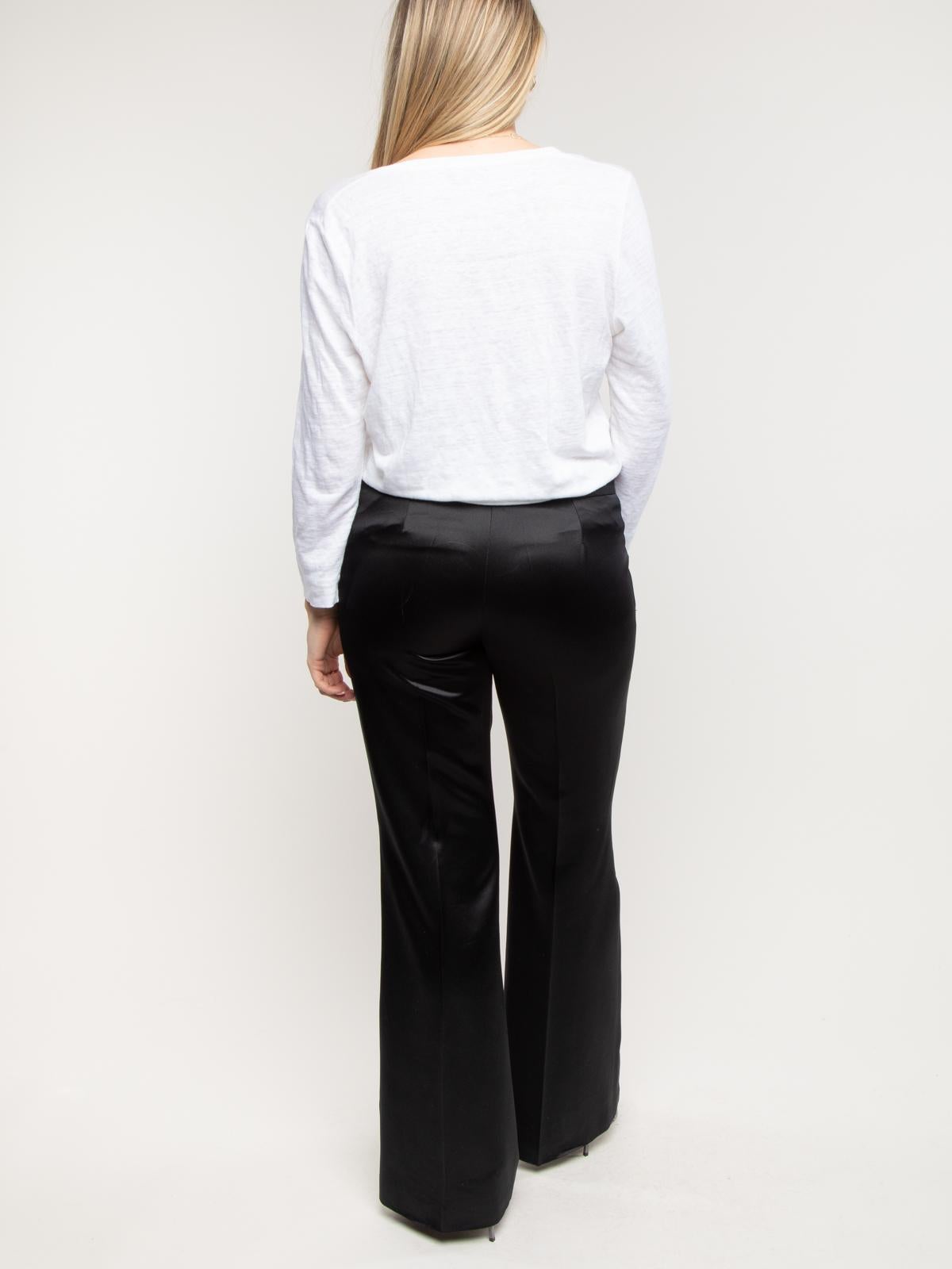 Gray Pre-Loved Loro Piana Women's Linen 3/4 Sleeve Top