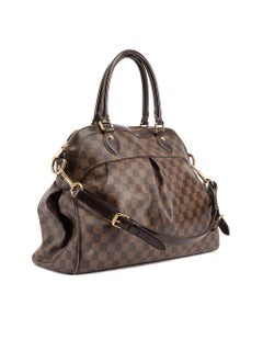 Pre-Loved Louis Vuitton Women's 2010 Brown Damier Ebene GM Trevi Handbag