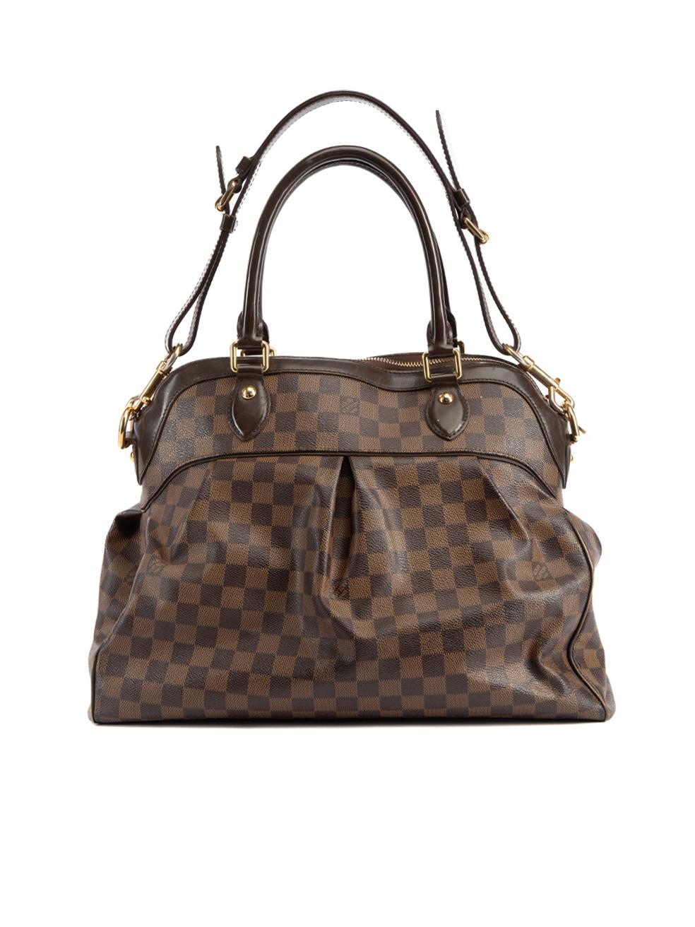 Pre-Loved Louis Vuitton Women's 2010 Brown Damier Ebene GM Trevi Handbag In Good Condition In London, GB