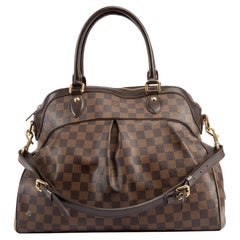 Pre-Loved Louis Vuitton Women's 2010 Brown Damier Ebene GM Trevi Handbag