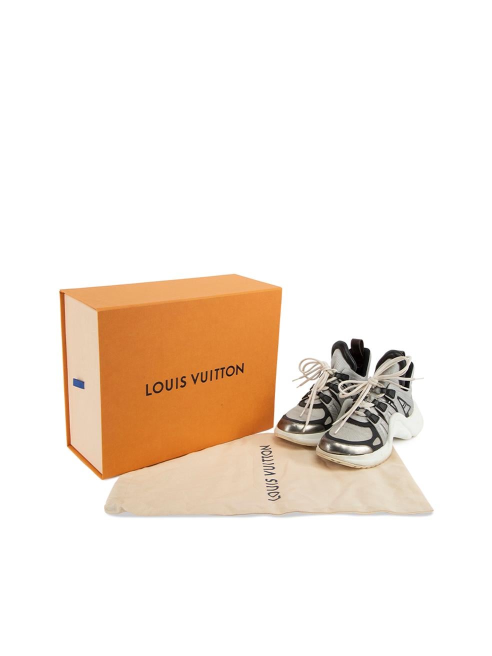 Pre-Loved Louis Vuitton Women's Archlight Metallic Low Top Trainers In Excellent Condition In London, GB