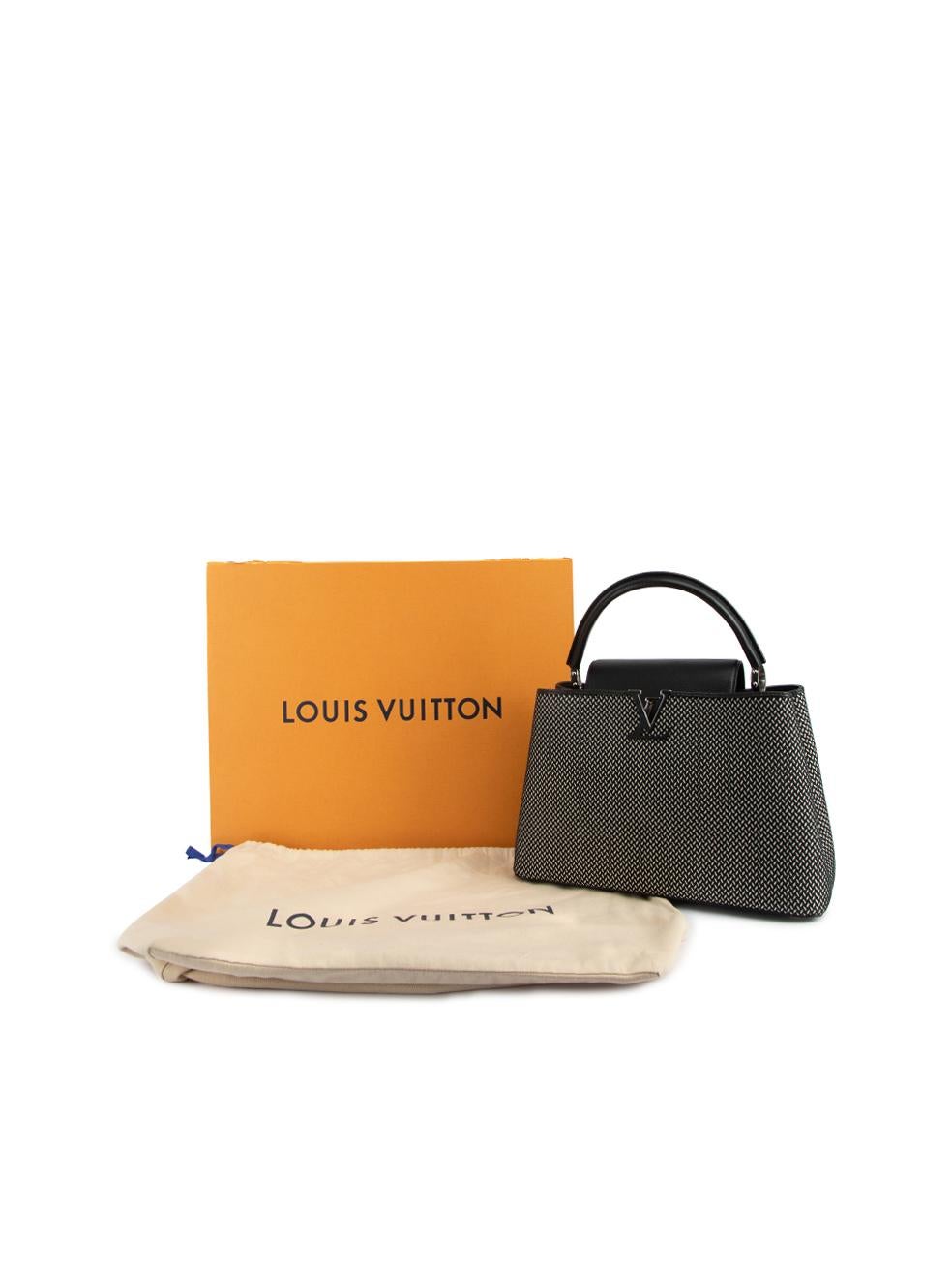 Pre-Loved Louis Vuitton Women's Black 2017 Canvas Capucines MM Bag 3