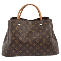 Vorgeliebte Louis Vuitton Damen Brown Monogram Montaigne MM Handtasche