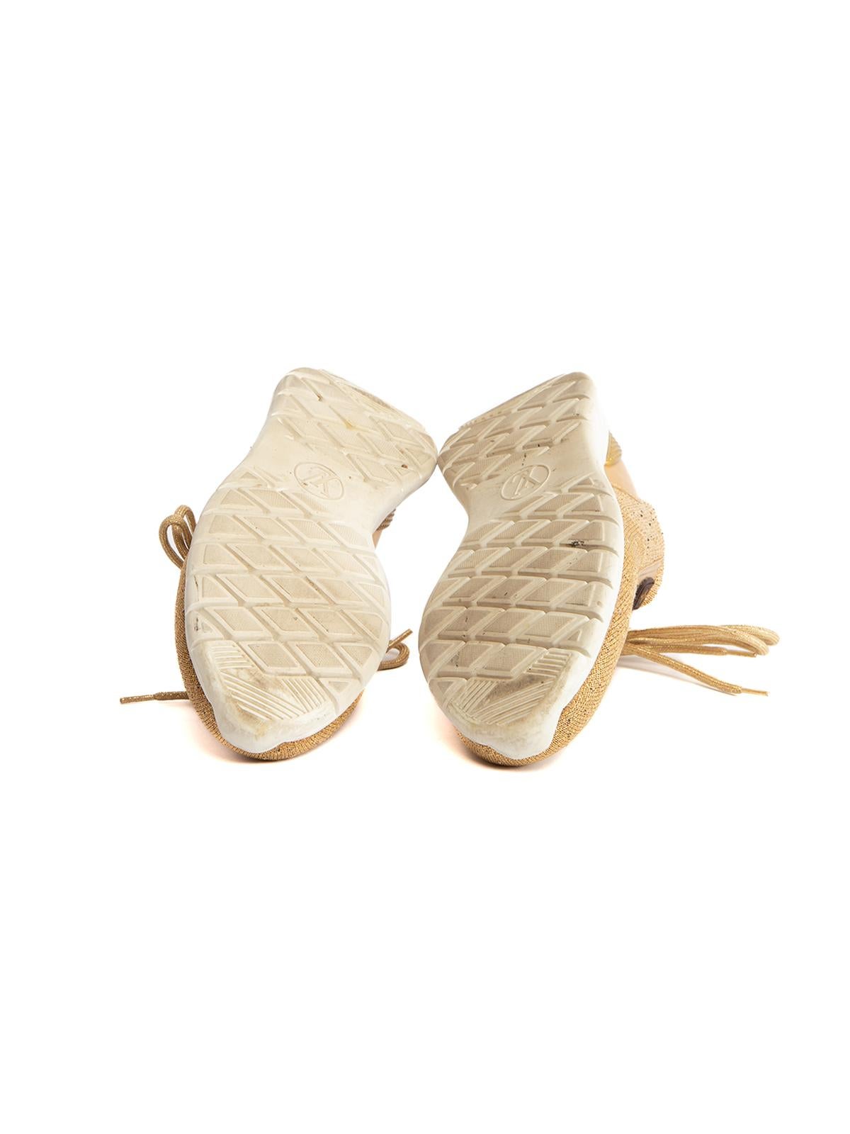 lv gold shoes