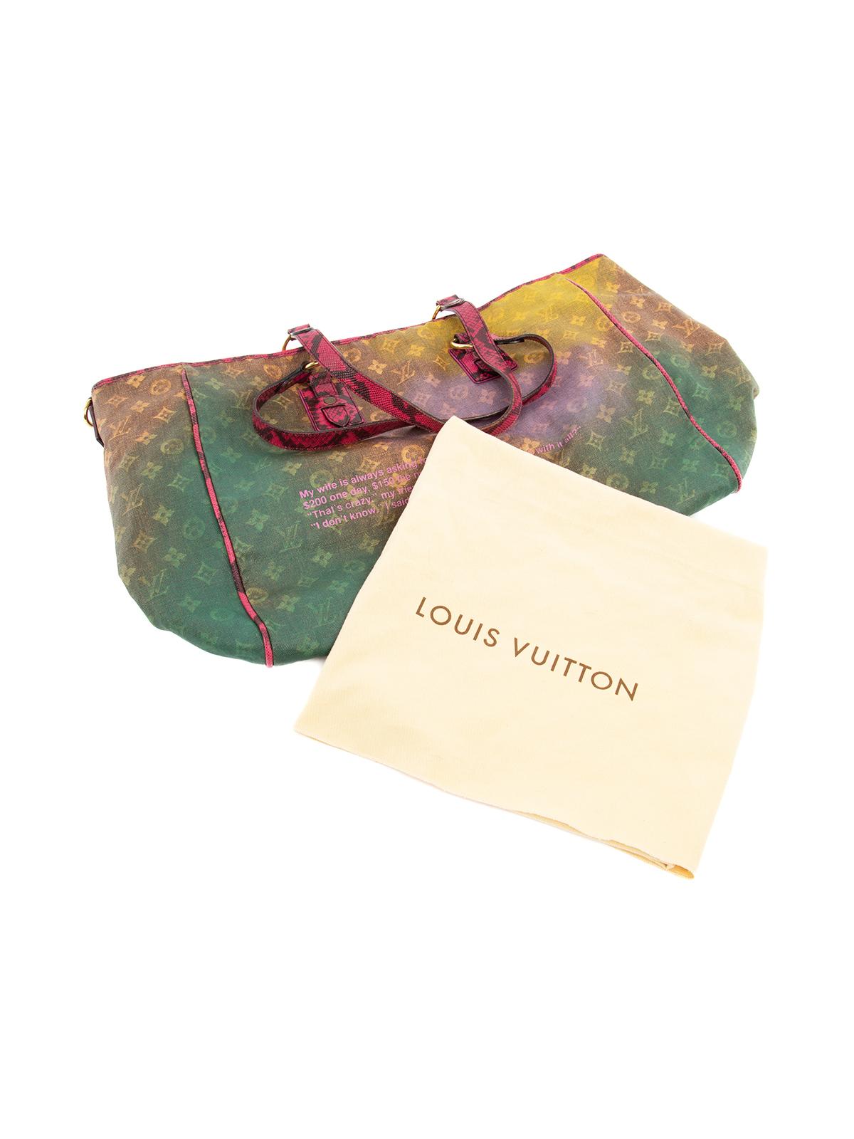 Pre-Loved Louis Vuitton Women's Limited Edition Richard Prince Mixed Violet  3