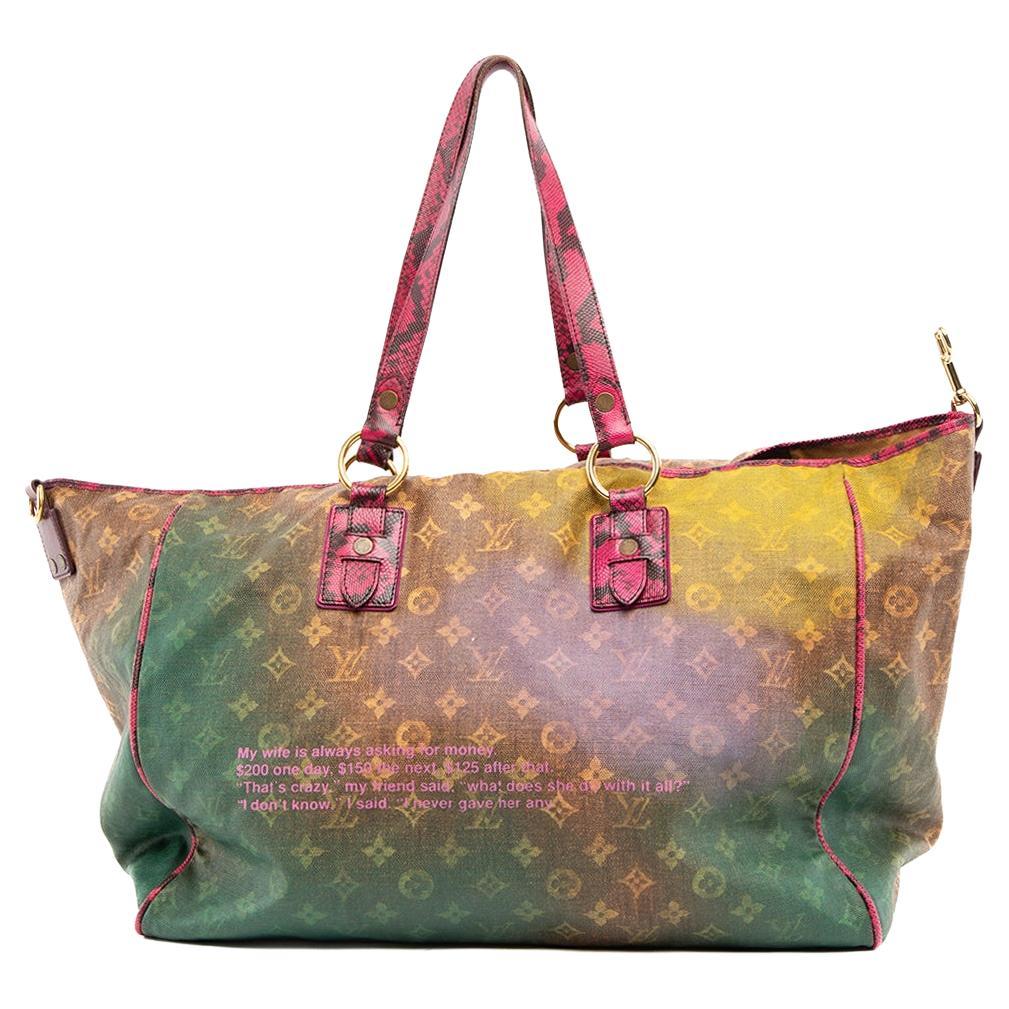 Pre-Loved Louis Vuitton Women's Limited Edition Richard Prince Mixed Violet 
