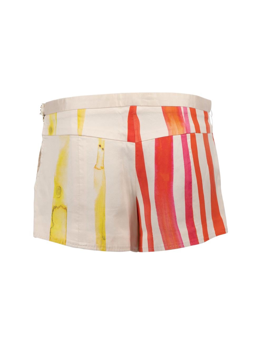 Pre-Loved Louis Vuitton Women's Multicolour Silk Ultra Mini Shorts with Embellis In Excellent Condition In London, GB