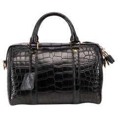 Borsa Louis Vuitton da donna Sofia Coppola in pelle di coccodrillo nera del Nilo, in stato di abbandono