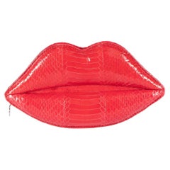 Lulu Guinness Damen''s Lip Shaped Clutch Bag, Vorliebe