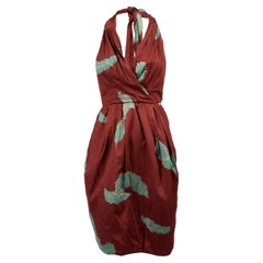Marc Jacobs - Cravate en coton à motifs rouges et verts Auburn pour femmes