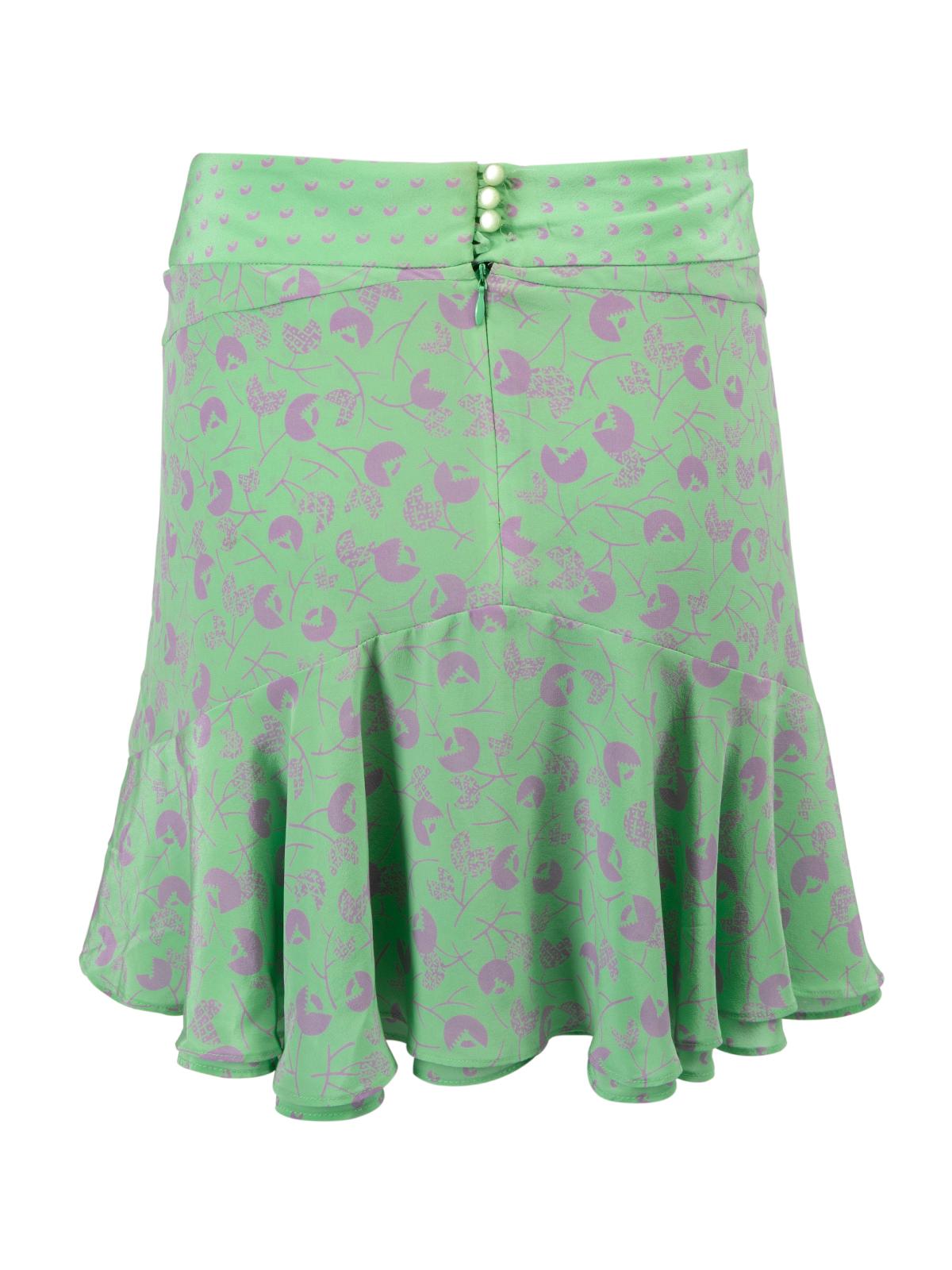 Pre-Loved Marc Jacobs Women's Mini Patterned Peplum Skirt In Excellent Condition In London, GB