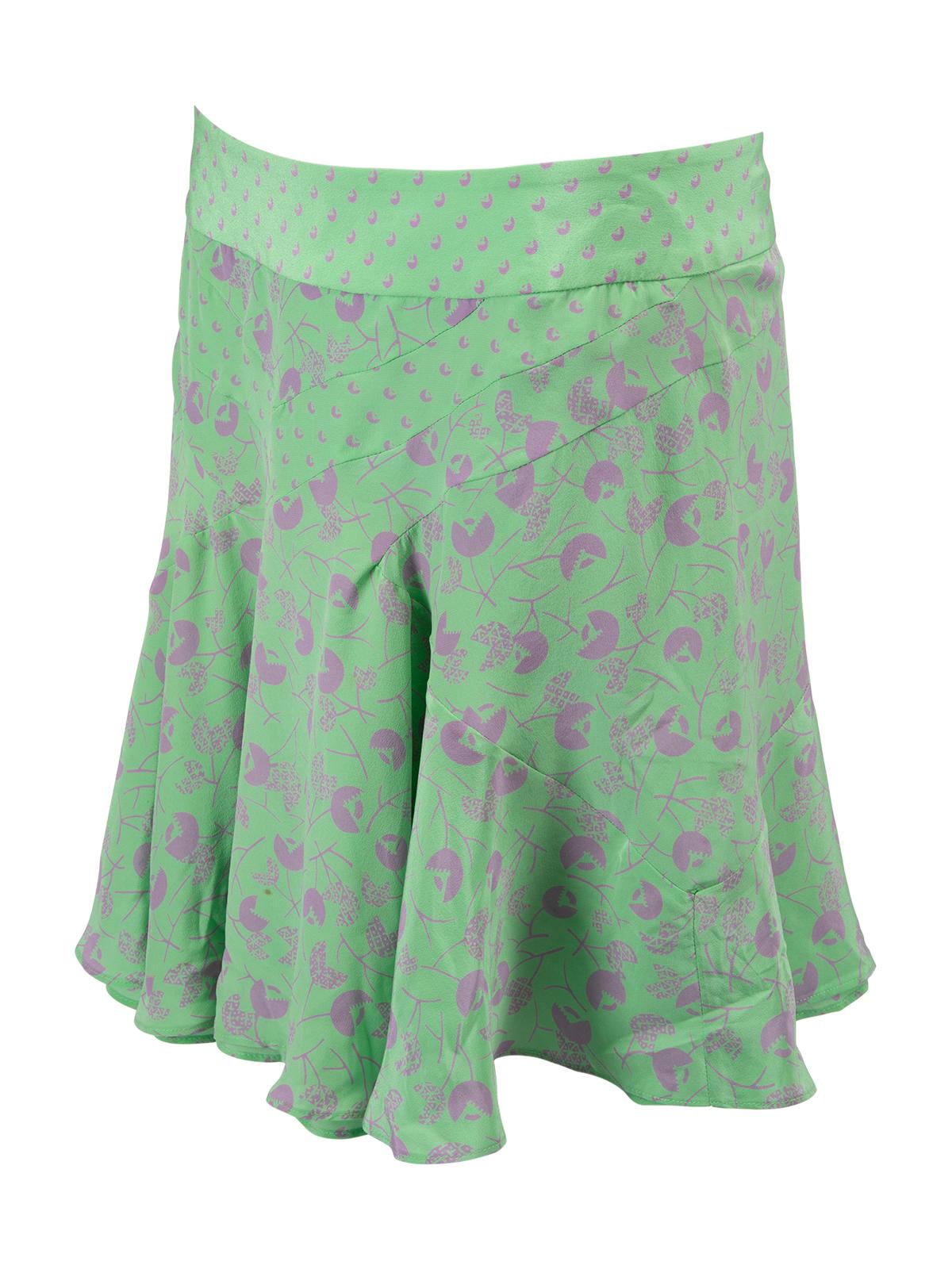 Pre-Loved Marc Jacobs Women's Mini Patterned Peplum Skirt 1