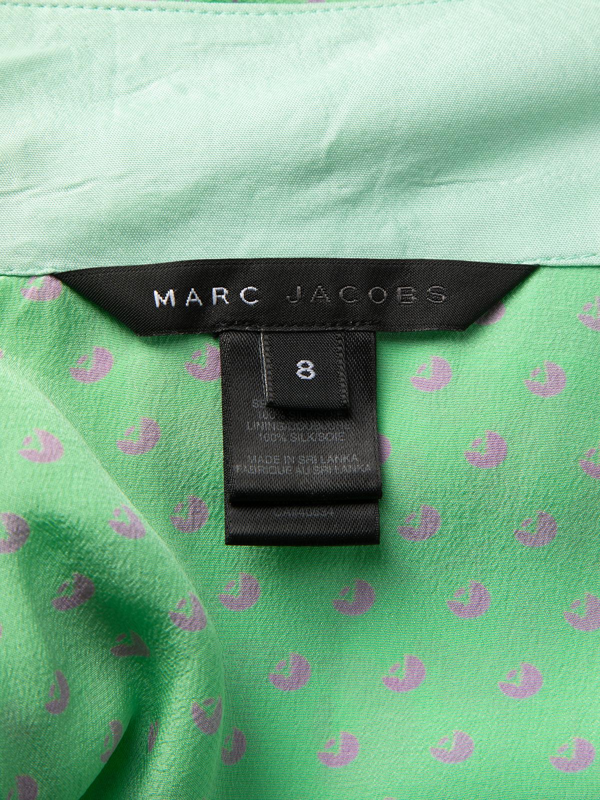 Pre-Loved Marc Jacobs Women's Mini Patterned Peplum Skirt 4