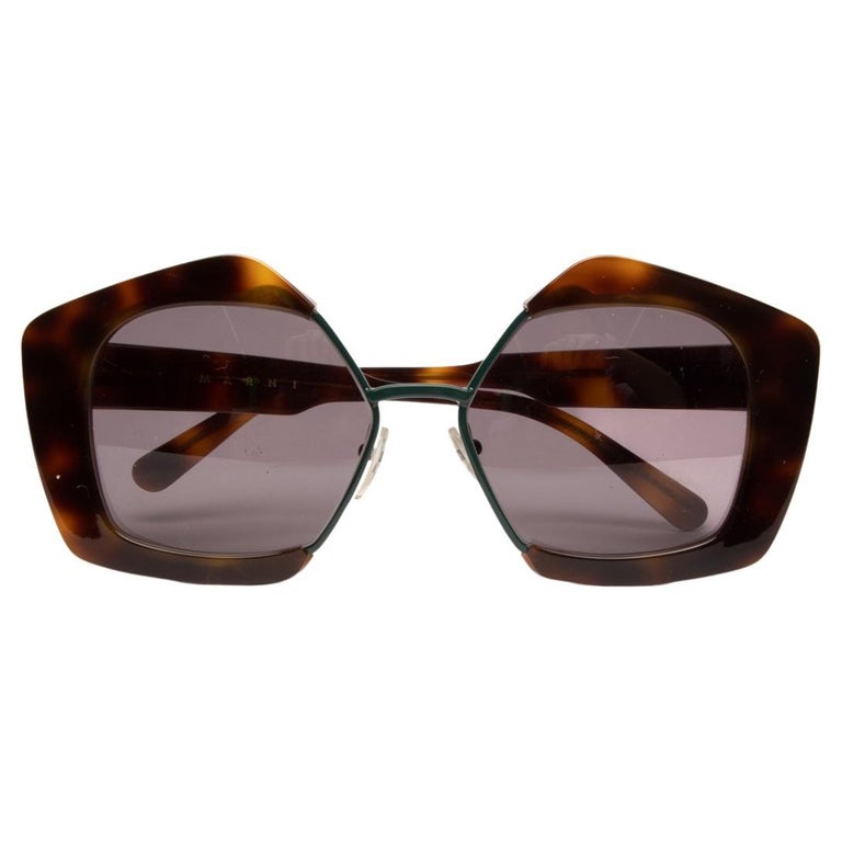 PreLoved Marni Women's CatEye Mirrored Sunglasses For Sale at 1stDibs