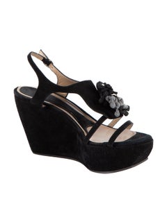 Pre-Loved Marni Women's Platform Suede Wedges
