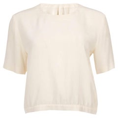Pre-Loved Marni Women's White Silk Open Back Blouse