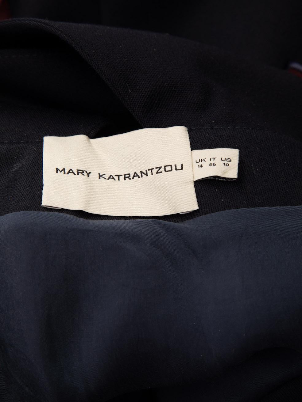 Pre-Loved Mary Katrantzou Women's Multicoloured Wool Pleated Asymmetric Dress 2