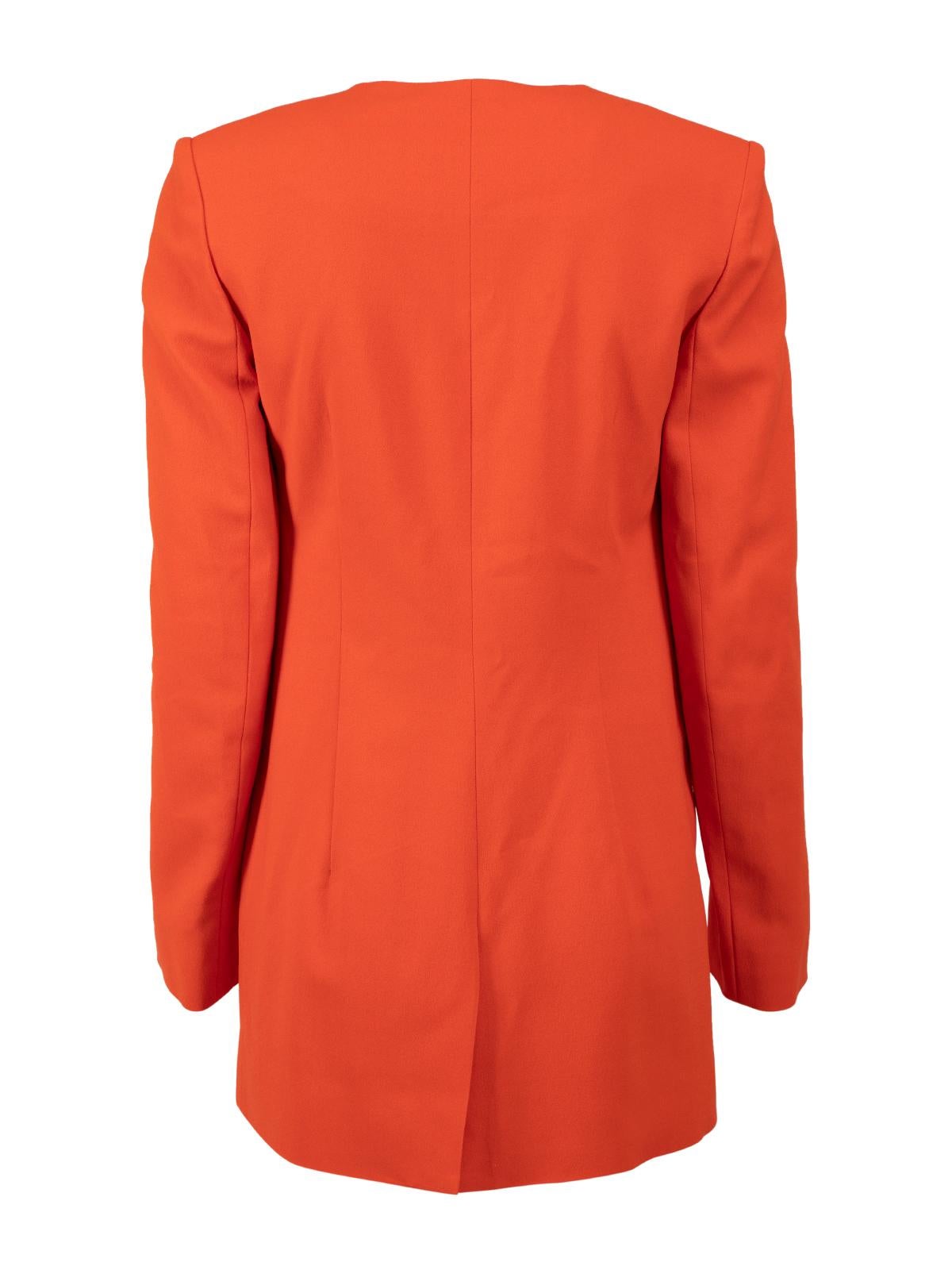 Pre-Loved Matthew Williamson Women's Orange Fitted Blazer Jacket In Excellent Condition In London, GB