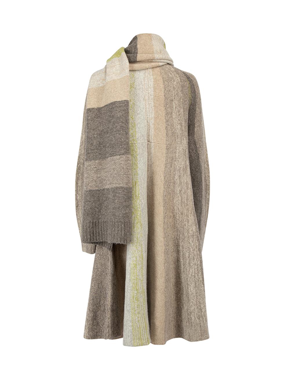 Pre-Loved Max Azria Women's Colourblock Tonal Dress and Scarf Set In Excellent Condition In London, GB
