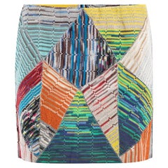 Pre-Loved Missoni Women's Abstract Patchwork Mini Skirt